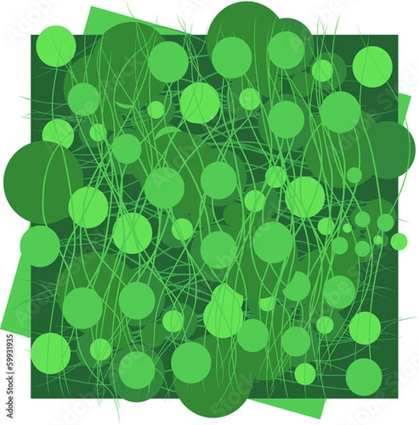 Obraz Зеленый круги. Узор