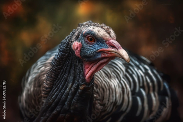 Obraz - angry turkeys,   generative ai