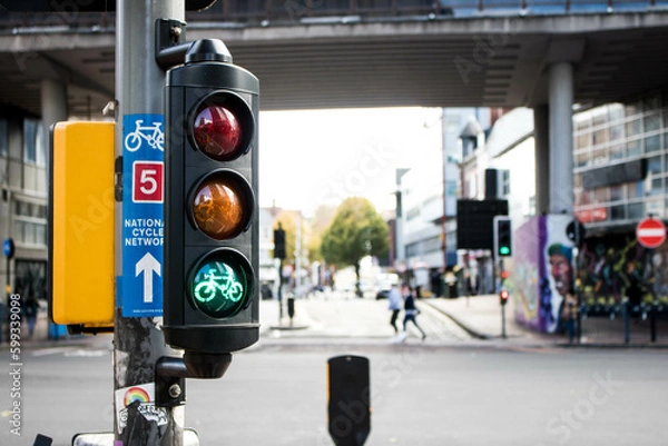 Obraz Cycling Traffic light