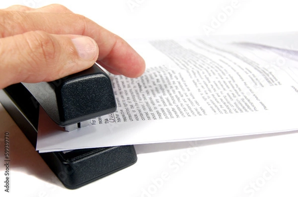 Obraz Stapling papers