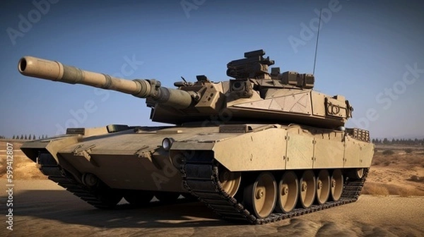Fototapeta merkava tank generative ai