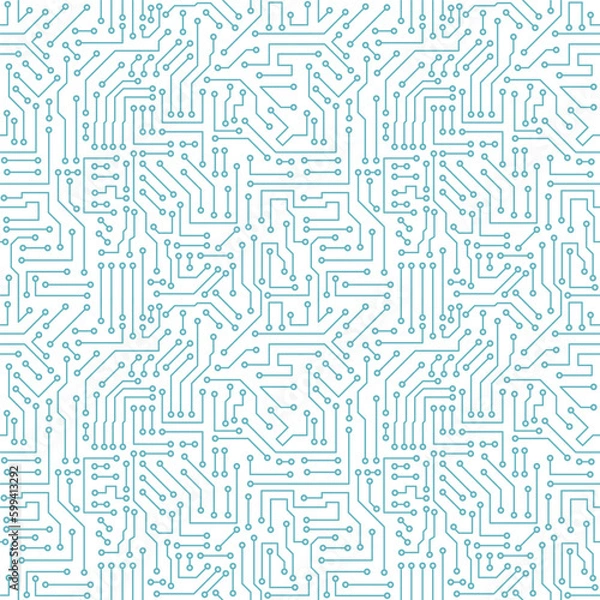 Obraz Computer circuit board seamless pattern