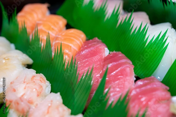Fototapeta お寿司盛り合わせ