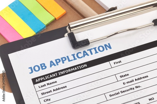 Obraz Podanie o pracę