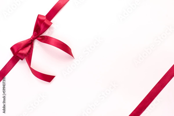 Fototapeta 나비리본 매듭과 카피공간