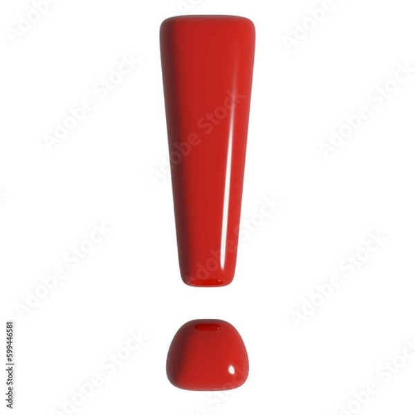Fototapeta red exclamation mark
