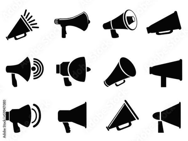 Obraz megaphone icons