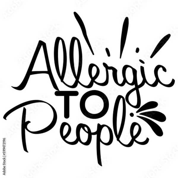 Obraz Antisocial typography illustration