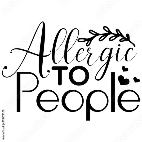 Obraz Antisocial typography illustration