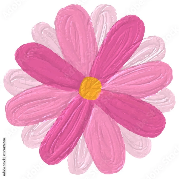 Obraz Pink flower icon