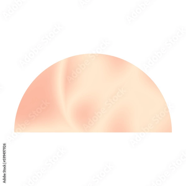 Obraz Beige Grainy Half Circle