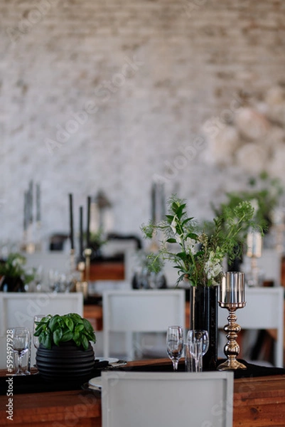 Fototapeta Wedding tables