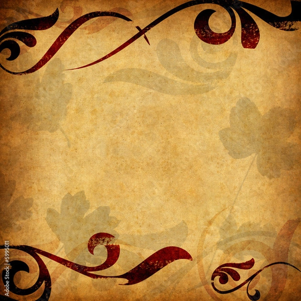 Obraz Old paper background - square format