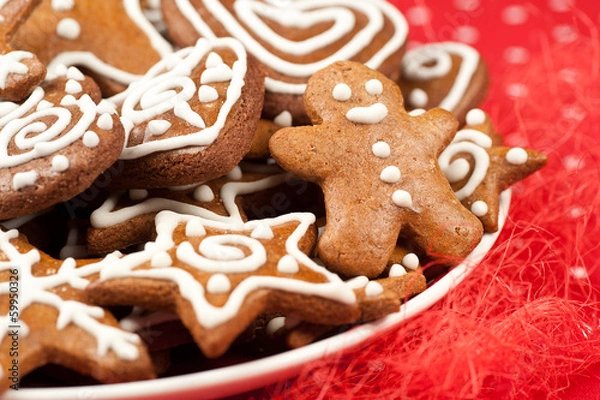 Obraz Christmas gingerbread cookies