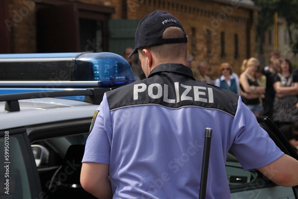 Obraz Polizei bei einer Maßnahme