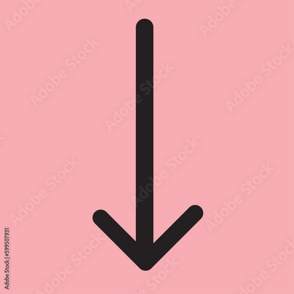 Fototapeta Arrow icon vector illustration.