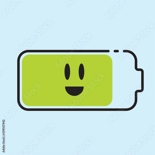 Fototapeta battery icon.