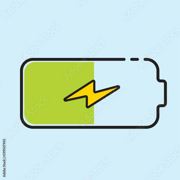 Fototapeta battery icon design.v