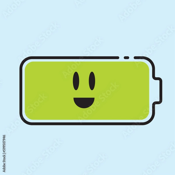 Fototapeta battery icon.
