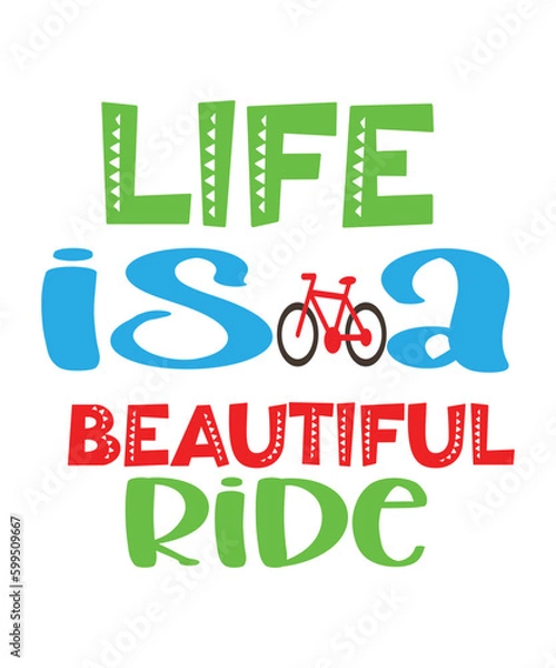 Obraz Bicycle lettering quote design