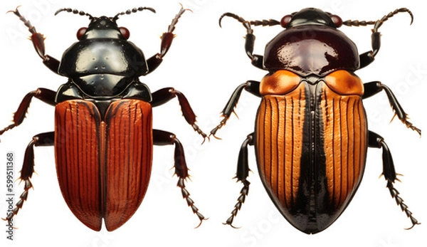 Obraz Beetle isolated on transparent background. 3D render.