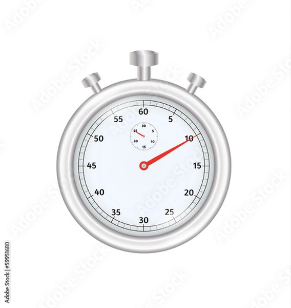 Fototapeta silver stopwatch