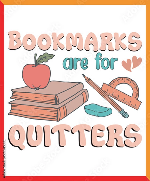 Fototapeta new Books and Reading retro design