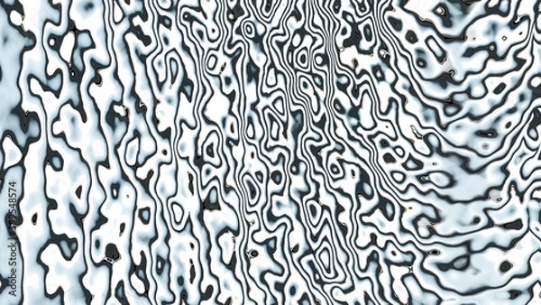 Obraz Fractal complex blue patterns - Mandelbrot set detail, digital artwork for creative graphic