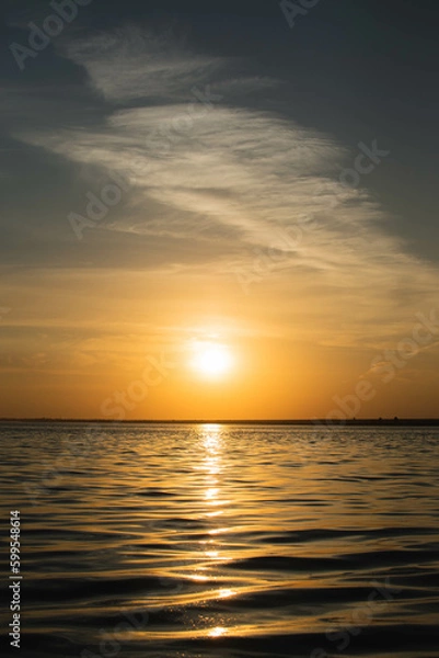 Obraz sunset over the river