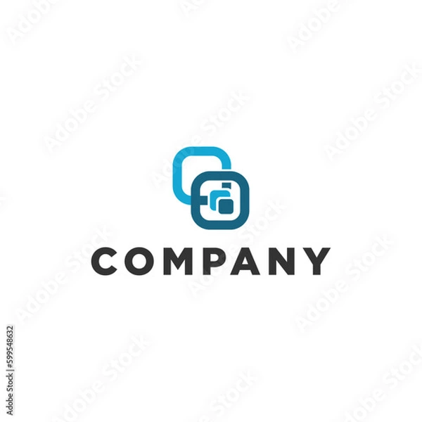 Fototapeta Letter CO logo design template vector illustration
