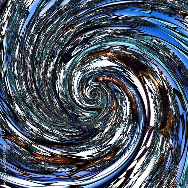 Obraz Fractal complex patterns - Mandelbrot set detail, digital artwork for creative graphic
