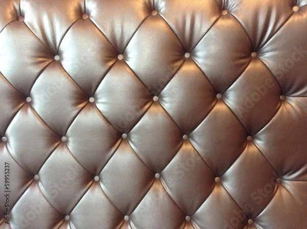 Obraz Dark brown lether wall texture