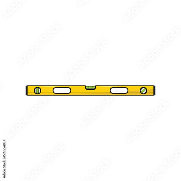 Fototapeta Spirit level isolated vector graphics