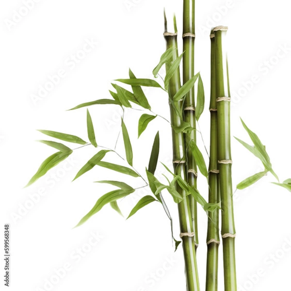 Obraz bamboo isolated on white background