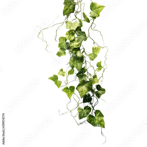 Obraz ivy leaves on white background