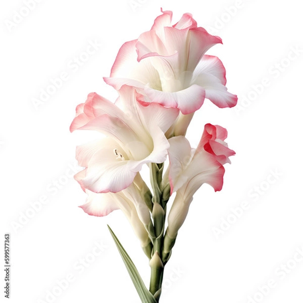 Obraz gladiolus on transparent background cutout	