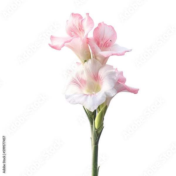 Obraz gladiolus on transparent background cutout	