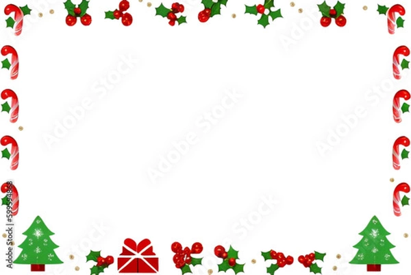 Fototapeta 크리스마스 프레임,바탕,배경,백그라운드