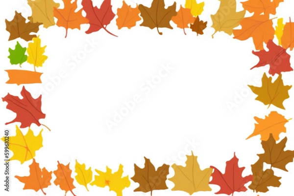 Fototapeta 가을 단풍을 배경으로한 프레임,배경,백그라운드