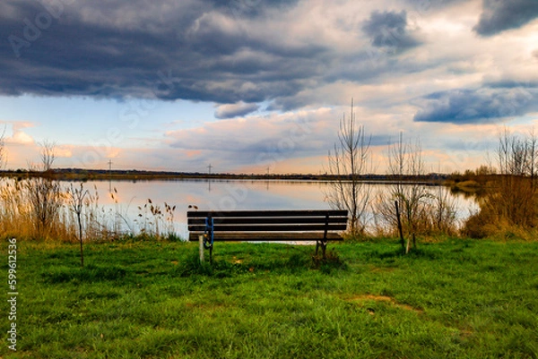 Obraz bank am Morgen