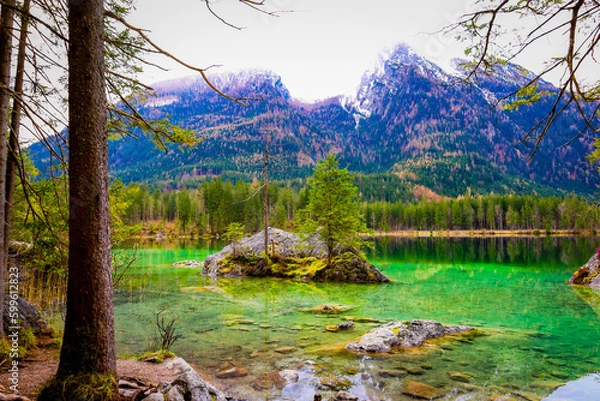 Obraz lake in the mountains