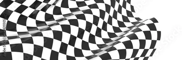 Fototapeta checkered flag, end race background