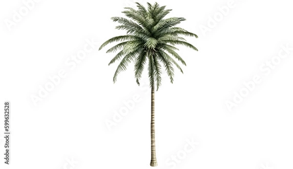 Obraz  Palm trees isolated on transparent background cutout image
