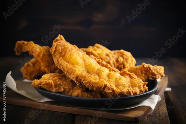 Obraz crispy fried catfish