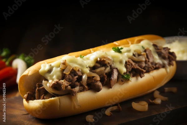 Obraz philly cheese steak