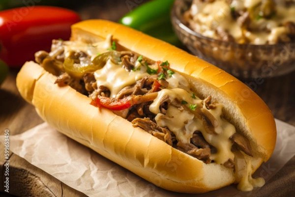 Obraz philly cheese steak