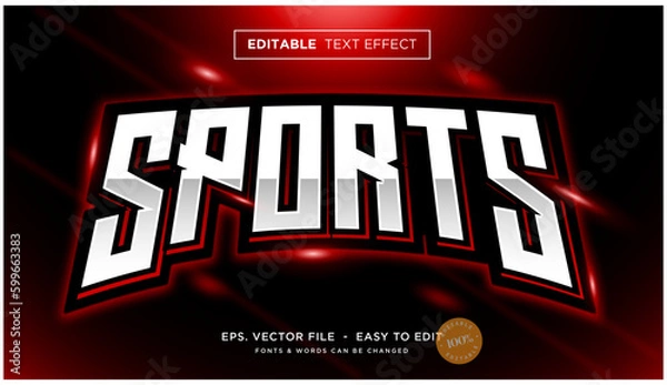 Obraz Esport gamer editable text effect