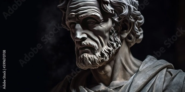 Fototapeta Lucius Annaeus Seneca, a prominent Roman philosopher, statesman, and tragedian. Known for his stoic philosophy and insights on life and death. 