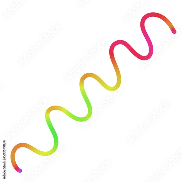 Fototapeta Colorful lines dots shapes doodle