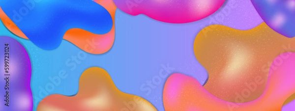 Fototapeta Vector colorful colourful gradient realistic liquid background